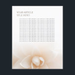 Classy White Floral Beauty Salon Flyers<br><div class="desc">Classy White Floral Beauty Salon Flyers.</div>