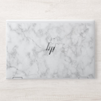 Classy White marble HP Laptop Skin