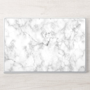 Classy White Marble HP Laptop Skin