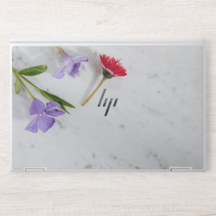 Classy White Marble HP Laptop Skin