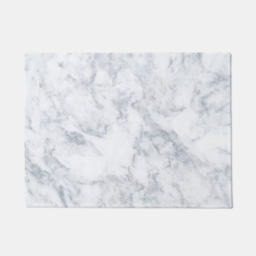 Classy White Marble Look Doormat