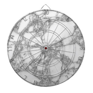 Classy white marble stone custom dartboard