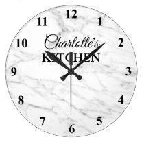 Classy white marble stone kitchen wall clock Classy white marble stone kitchen wall clock