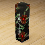 Classy Wine Thank You Gift Box<br><div class="desc">Great for wedding or corporate events. Personalize the thank you and date text,  or text is removable. Beautiful corporate packaging,  or wedding favor packaging. The black background can be personalized to any color to coordinate with your event.</div>