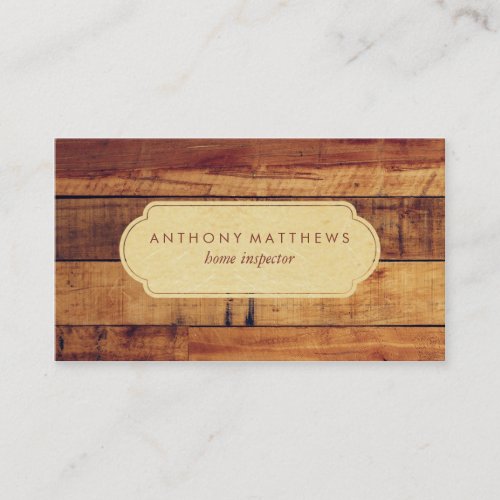 Classy Wooden Boards Professional Business Card