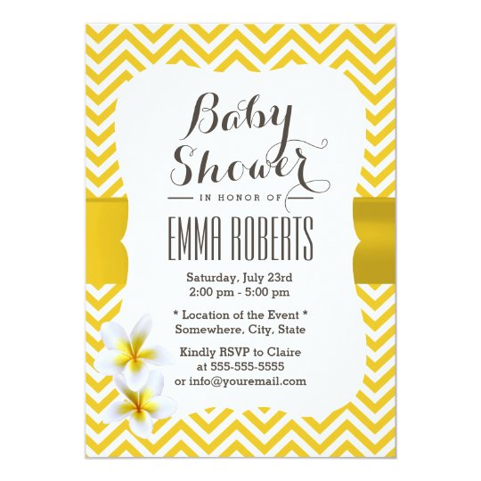 Yellow Baby Shower Invitations Zazzle