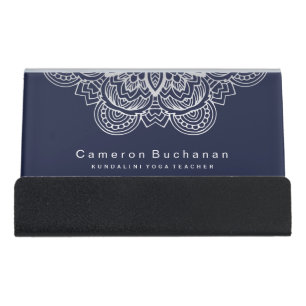 Classy Yoga Teacher Desk Business Card Holder