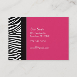 Classy Zebra Skin on Any Color Card