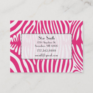 Classy Zebra Skin on Any Color Card Honeysuckle