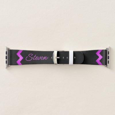 Classy Zigzag Purple on Black Personal