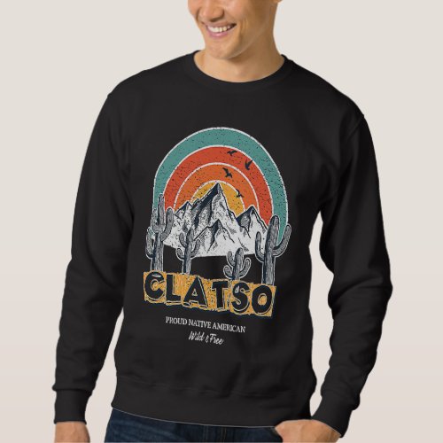 Clatsop Tribe Native American Indian Vintage 1960 Sweatshirt