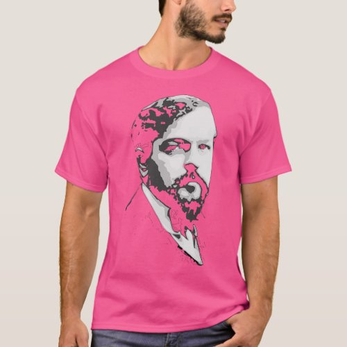 Claude Debussy Black and White T_Shirt