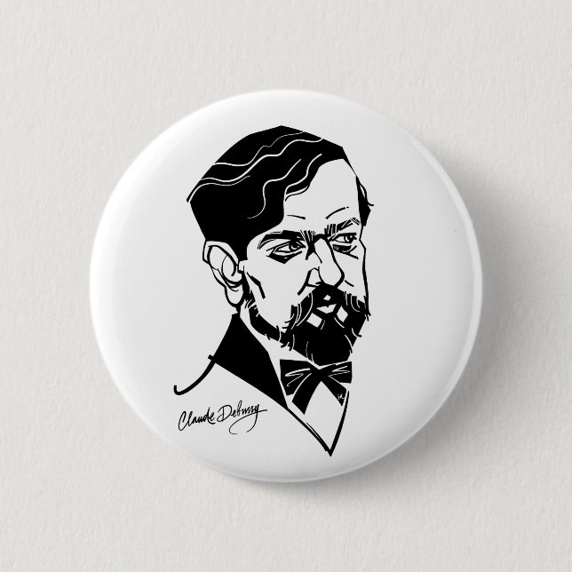 Claude Debussy Button (Front)