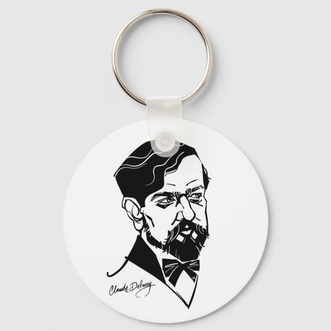 Claude Debussy Keychain (Front)