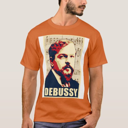 Claude Debussy musical notes 1 T_Shirt