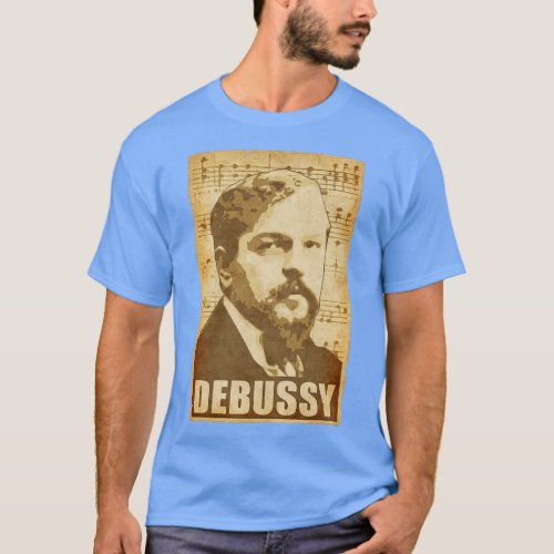 Claude Debussy musical notes T_Shirt