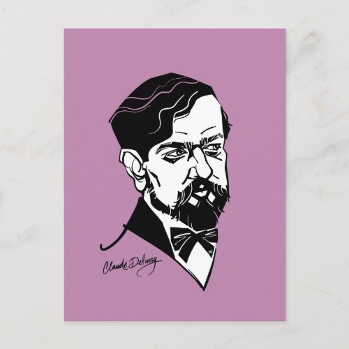 Claude Debussy Postcard