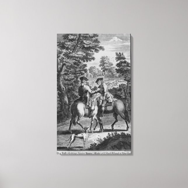 Claude Duval robbing Squire Roper Canvas Print (Front)