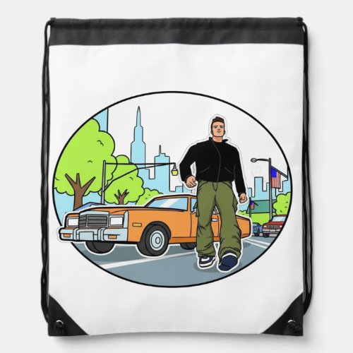 Claude - GTA 3 Drawstring Bag