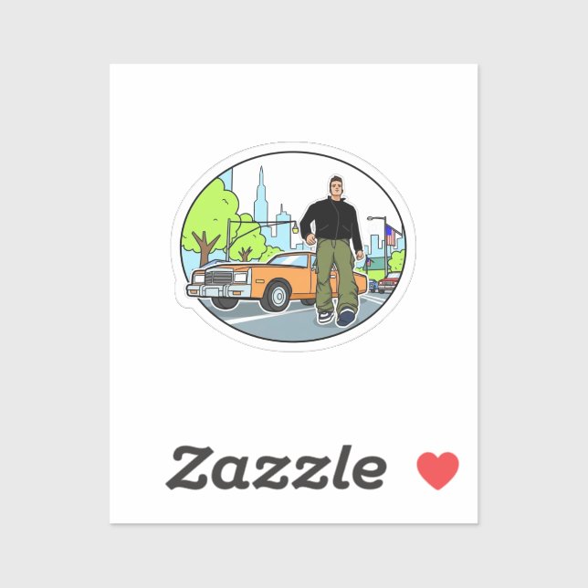 Claude - GTA 3 Sticker (Sheet)