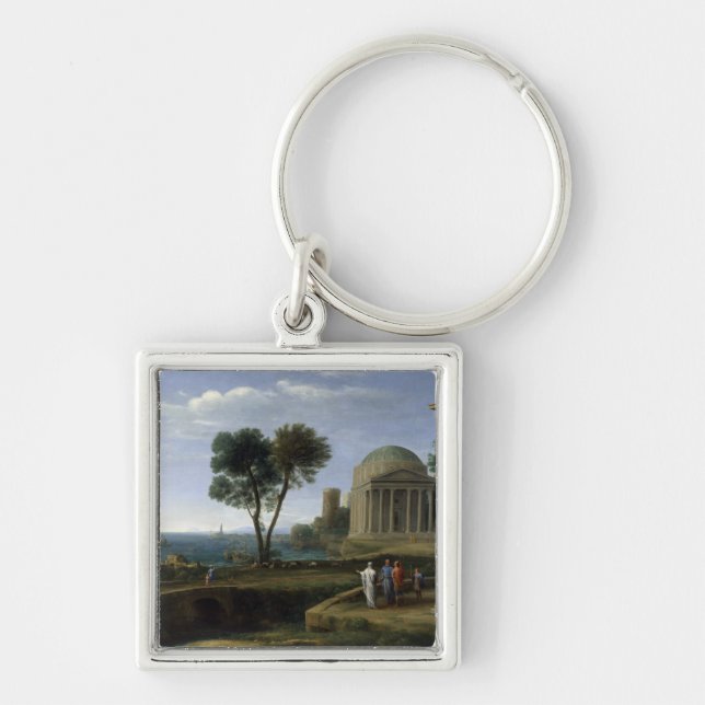 Claude Lorrain Landscape with Aeneas at Delos Keychain (Front)