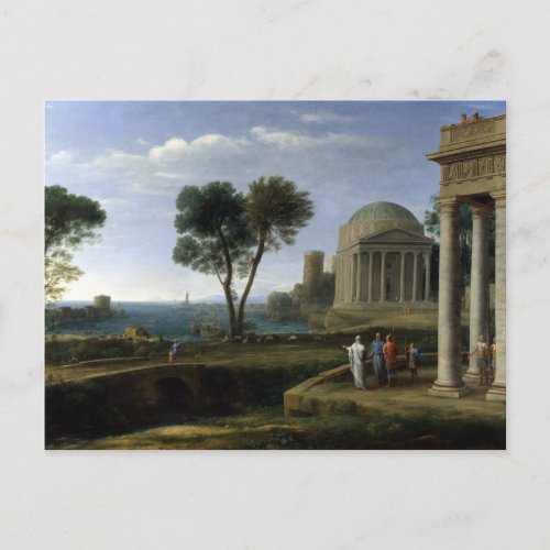 Claude Lorrain Landscape with Aeneas at Delos Postcard