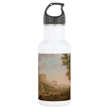 Claude Lorrain - Ruins Of The Roman Forum Stainless Steel Water Bottle by masterpiece_museum at Zazzle