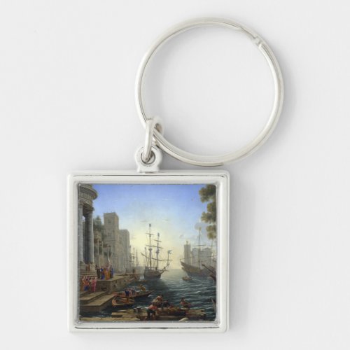 Claude Lorrain Seaport with the Embarkation Keychain