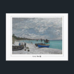 Claude Monet #14 - Fine Art Postcard<br><div class="desc">Claude Monet - The Beach At Sainte Adresse. Art & signature postcard #14 by The Zedign House. For more images & designs from Claude Monet - Paintings & Drawings Vol 1,  visit https://books.zedign.com/zas/2.html</div>