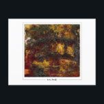 Claude Monet #2-2 - Fine Art Postcard<br><div class="desc">Claude Monet - The Japanese Footbridge,  Giverny. Art & signature postcard #2-2 by The Zedign House. For more images & designs from Claude Monet - Paintings & Drawings Vol 2,  visit https://books.zedign.com/zas/3.html</div>