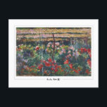 Claude Monet #35-2 - Fine Art Postcard<br><div class="desc">Claude Monet - Peony Garden. Art & signature postcard #35-2 by The Zedign House. For more images & designs from Claude Monet - Paintings & Drawings Vol 2,  visit https://books.zedign.com/zas/3.html</div>