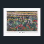 Claude Monet #35-2 - Fine Art Postcard<br><div class="desc">Claude Monet - Peony Garden. Art & signature postcard #35-2 by The Zedign House. For more images & designs from Claude Monet - Paintings & Drawings Vol 2,  visit https://books.zedign.com/zas/3.html</div>