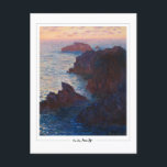 Claude Monet #9 - Fine Art Postcard<br><div class="desc">Claude Monet - Rocks At Belle Ile Port Domois. Art & signature postcard #9 by The Zedign House. For more images & designs from Claude Monet - Paintings & Drawings Vol 1,  visit https://books.zedign.com/zas/2.html</div>
