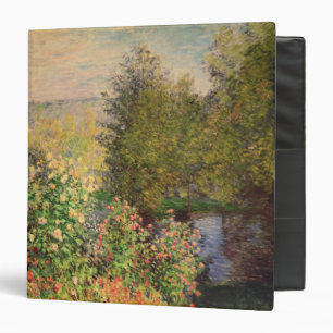 Claude Monet A Corner of the Garden at Montgeron 3 Ring Binder