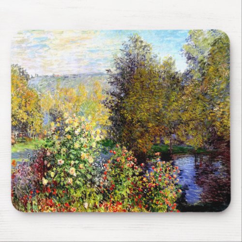 Claude Monet A Corner of the Garden At Montgeron Mouse Pad
