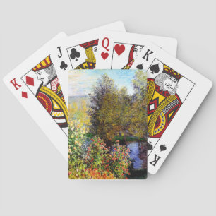 Claude Monet A Corner of the Garden At Montgeron Poker Cards