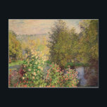 Claude Monet | A Corner of the Garden at Montgeron Postcard<br><div class="desc">A Corner of the Garden at Montgeron,  1876-7 | by Claude Monet | Art Location: Hermitage,  St. Petersburg,  Russia | French Artist | Image Collection Number: XIR37524</div>