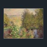 Claude Monet | A Corner of the Garden at Montgeron Postcard<br><div class="desc">A Corner of the Garden at Montgeron,  1876-7 | by Claude Monet | Art Location: Hermitage,  St. Petersburg,  Russia | French Artist | Image Collection Number: XIR37524</div>