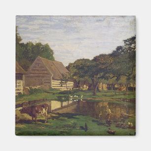 Claude Monet A Farmyard in Normandy Magnet