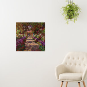 Claude Monet A Pathway in Monet's Garden Foam Board