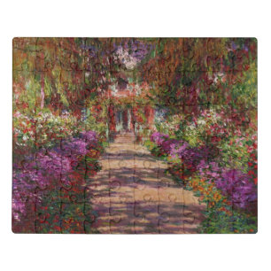 Claude Monet A Pathway in Monet's Garden Jigsaw Puzzle