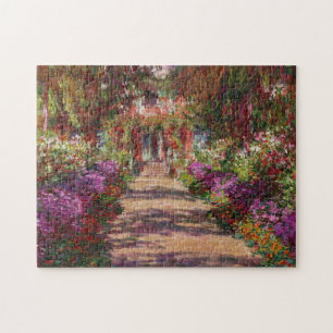 Claude Monet A Pathway in Monet's Garden Jigsaw Puzzle