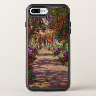 Monet Iphone Cases Covers Zazzle Claude Monet A Pathway In S Garden Otterbox Symmetry Iphone 8 Plus 7