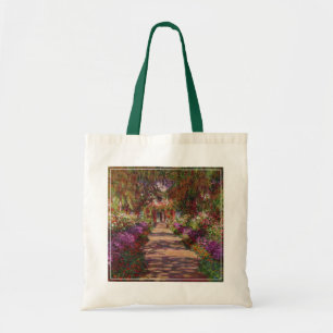 Claude Monet A Pathway in Monet's Garden Tote Bag