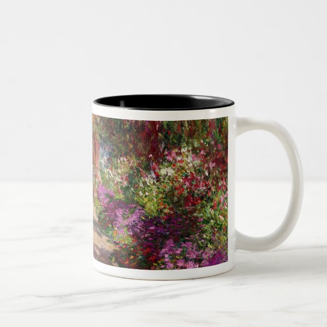 Claude Monet | A Pathway in Monet's Garden Two-Tone Coffee Mug (Right)