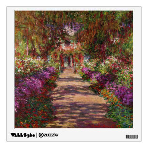 Claude Monet A Pathway in Monet's Garden Wall Decal