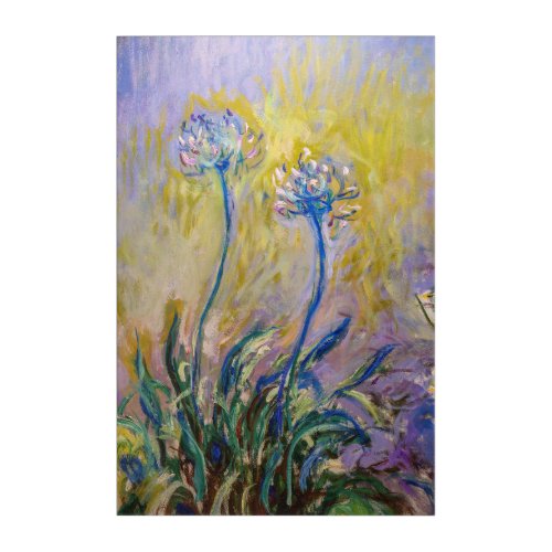 Claude Monet _ Agapanthus Acrylic Print