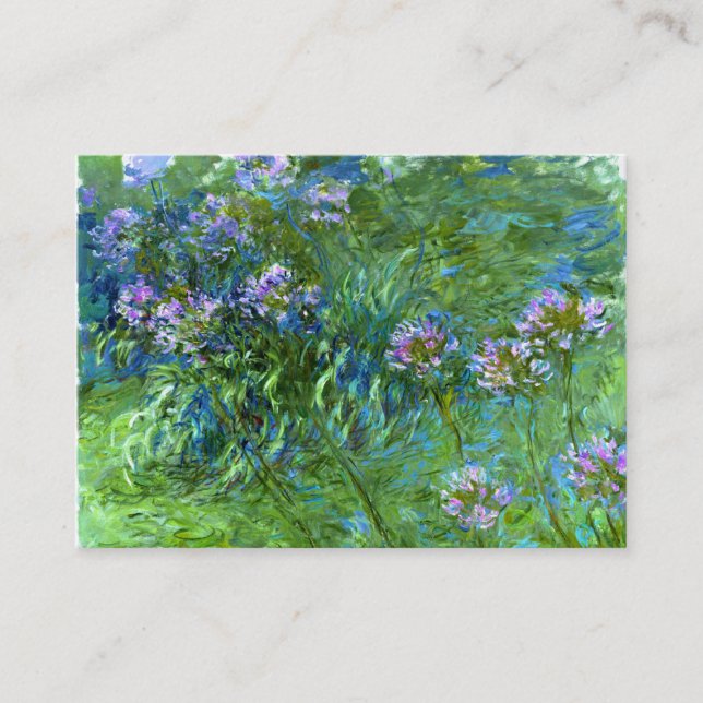 Claude Monet: Agapanthus Business Card (Front)