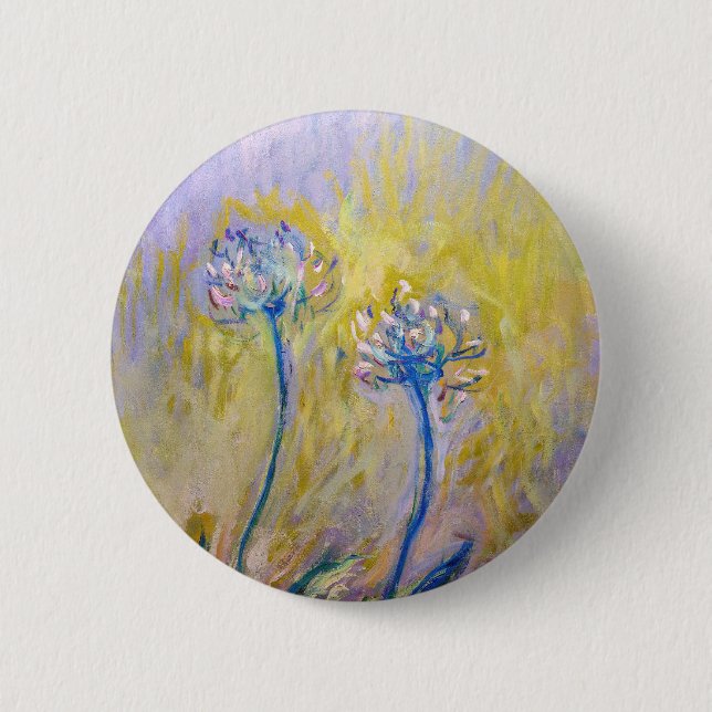 Claude Monet - Agapanthus Button (Front)
