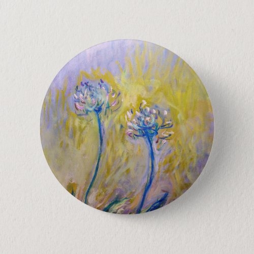 Claude Monet _ Agapanthus Button